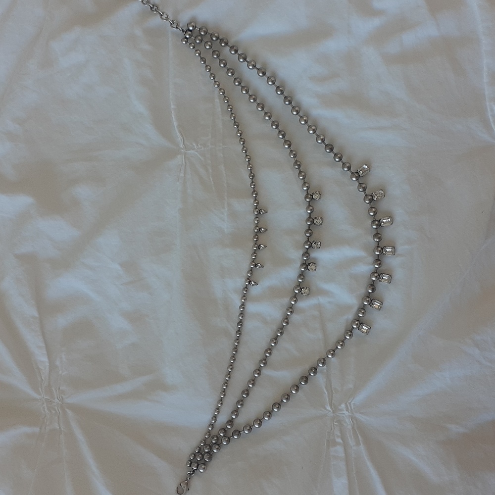 Dannijo 3 tier crystal necklace